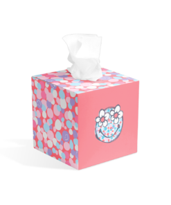 SMILEY WORLD SmileyWorld Küp Kağıt Mendil - Ultra Yumuşak, Estetik Tasarım, 48 Yapraklı Pratik Kullanım