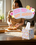 SmileyWorld® Ultra Yumuşak Mendiller – Küp Tasarım 48 Yaprak/20 kutu