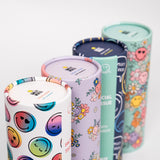 4'lü Silindir Yüz Mendili – Renkli Tasarımlar, 4 Katlı, Bardaklık Uyumu